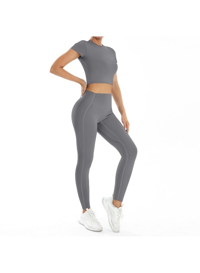 عام 2 قطعة اليوغا مجموعة الصالة الرياضية الملابس الرياضية اليوغا الدعاوى للنساء - Image 2