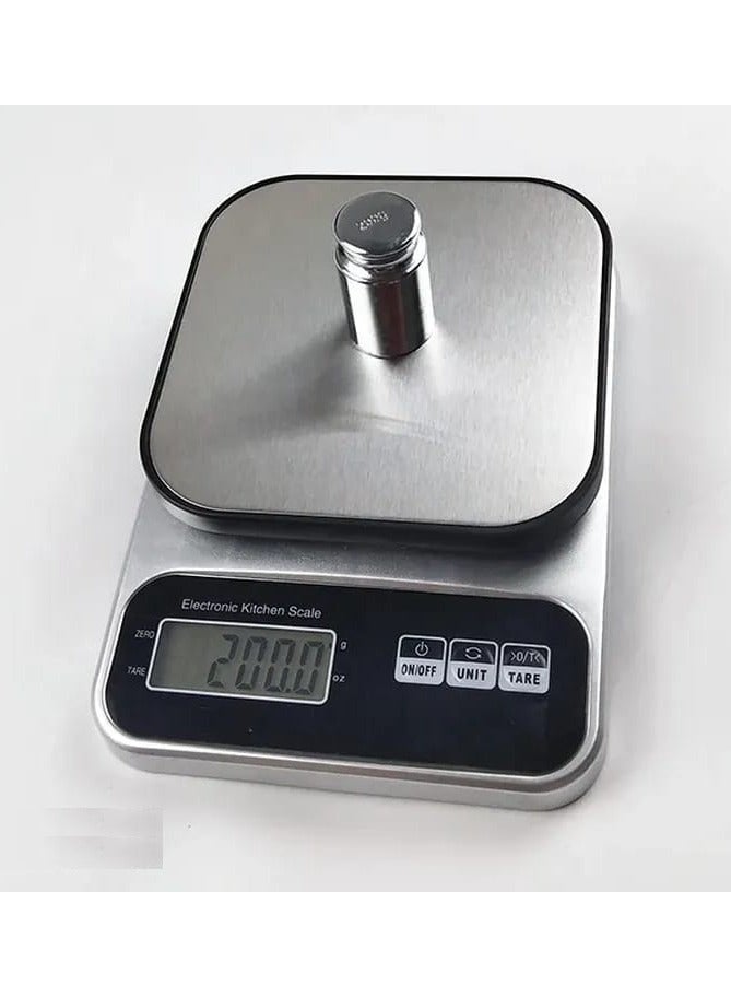 ميزان مطبخ رقمي عالي الدقة - إلكتروني مع شاشة LCD ، مثالي لقياس المكونات بدقة وسهولة، سعة 10 كيلوجرام - Image 2