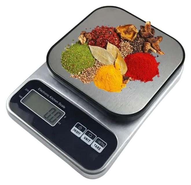 ميزان مطبخ رقمي عالي الدقة - إلكتروني مع شاشة LCD ، مثالي لقياس المكونات بدقة وسهولة، سعة 10 كيلوجرام - Image 1