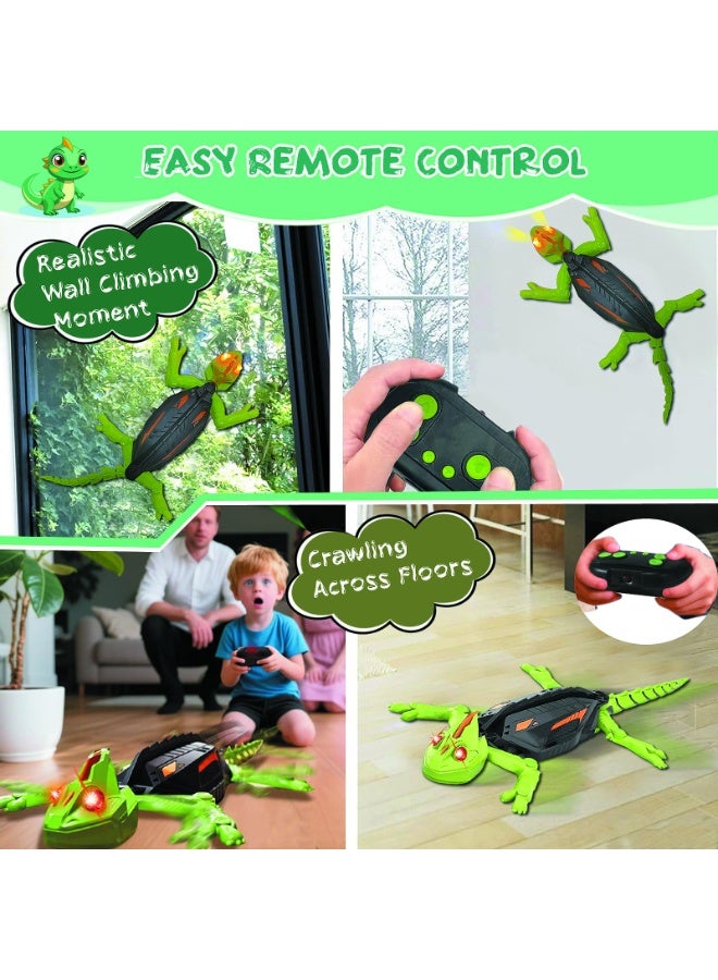 ECLux Wall Crawler Gecko RC Toy for Age 8-13 - Realistic Remote Control Lizard Wall Climbing Toy, Birthday Gifts for Boys Age 4-8, Fun and Novelty Toys for Kids, Girls & Boys - Image 5