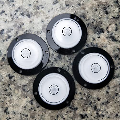LAIESYA 4Pcs Spirit Bubble Levels Little Circular Level Measuring Tools Multi-Directional Leveling for Camera, Refrigerator, Picture Hanging (Style A) - Image 2