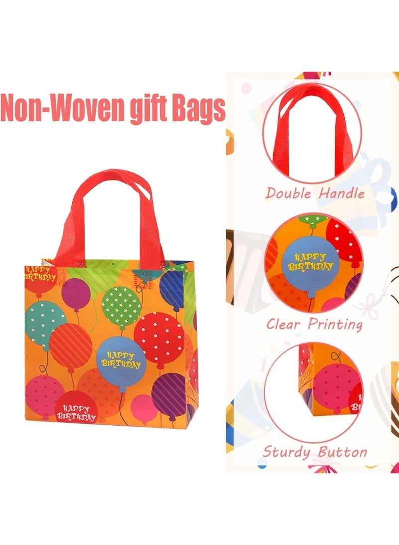 أجريون ​​أكياس هدايا عيد ميلاد قابلة لإعادة الاستخدام، 12 قطعة قماش غير منسوج أكياس هدايا أطفال حقيبة حمل بمقابض، أكياس حلويات ألعاب لأطفال، أكياس معاطف متعددة الوظائف مقاومة للماء لتغليف الهدايا، مستلزمات حفلة - Image 5