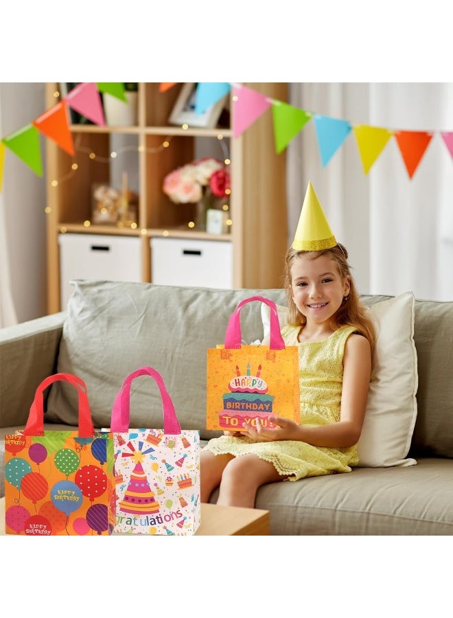 أجريون ​​أكياس هدايا عيد ميلاد قابلة لإعادة الاستخدام، 12 قطعة قماش غير منسوج أكياس هدايا أطفال حقيبة حمل بمقابض، أكياس حلويات ألعاب لأطفال، أكياس معاطف متعددة الوظائف مقاومة للماء لتغليف الهدايا، مستلزمات حفلة - Image 4