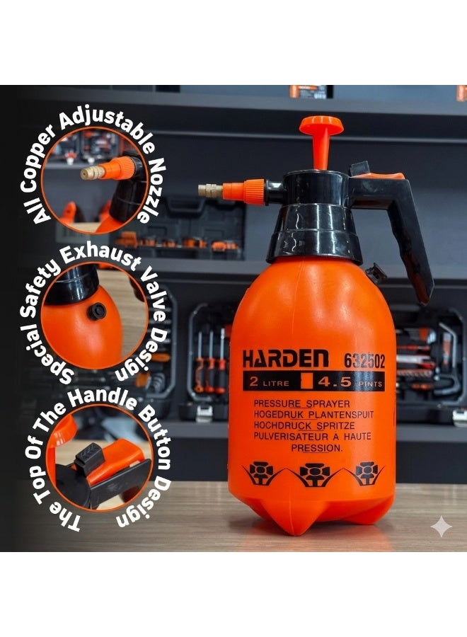 Harden 2 Litre Pressure Sprayer Bottle for Home and Garden – DMM-632502 - Image 3