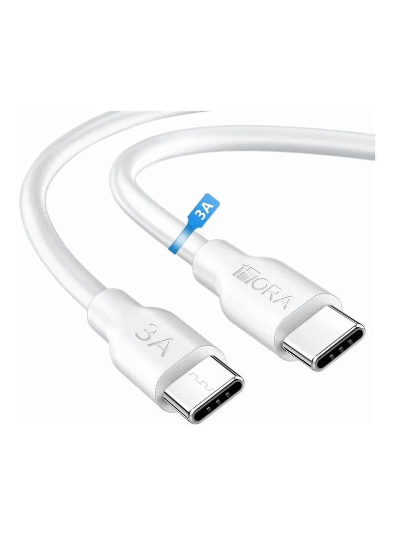 1HORA CABLE CHARGER MOBILE PVC TYPE-C TO TYPE-C CAB252 1M WHITE