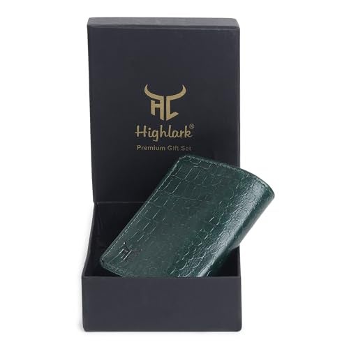 Highlark Elite Croco Wallet – RFID Secure Crocodile Pattern Vegan Leather Pop-Up Card Holder with Aluminium Core | Ultra-Slim Design - Image 5