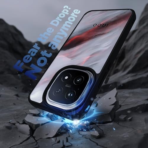 RIGGEAR Shockproof Sleek Hybrid Armor Back Cover Case for iQOO 15 5G (Clear PC + Black TPU Bumper) - Image 5