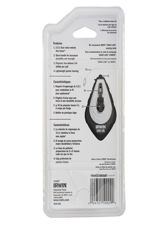 IRWIN Tools STRAIT-LINE SPEEDLINE Chalk Reel, 100-Foot (64310) - Image 5