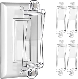 PSZEZNZ Magnetic Light Switch Guard Cover-  Light Switch Outlet Covers for Flat Modern Wall Switches-Child Safety - Image 1