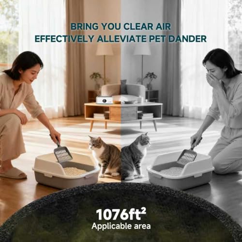SheerAIRE Home HEPA Air Purifier 3 Speed Control, 2/4/8H Timer, Filter Indicator, Ambient Light, 360° Outlet, Suitable for Living Rooms, Home Offices, Car Cup Holders & Dorms - Image 5