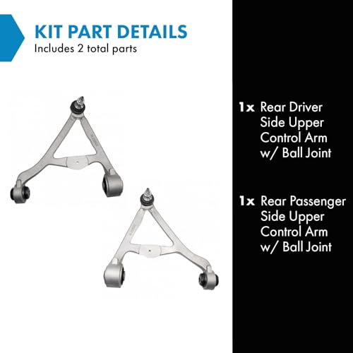 TRQ ذراع التحكم العلوي الخلفي TRQ مع مجموعة مفصل الكرة متوافق مع 02-05 فورد 00-16 جاكوار 00-05 لينكولن - Image 2