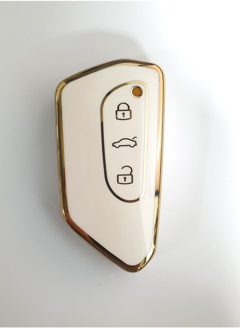 Service Zone Smart Remote Key Case 3 Buttons For Volkswagen  - Image 1