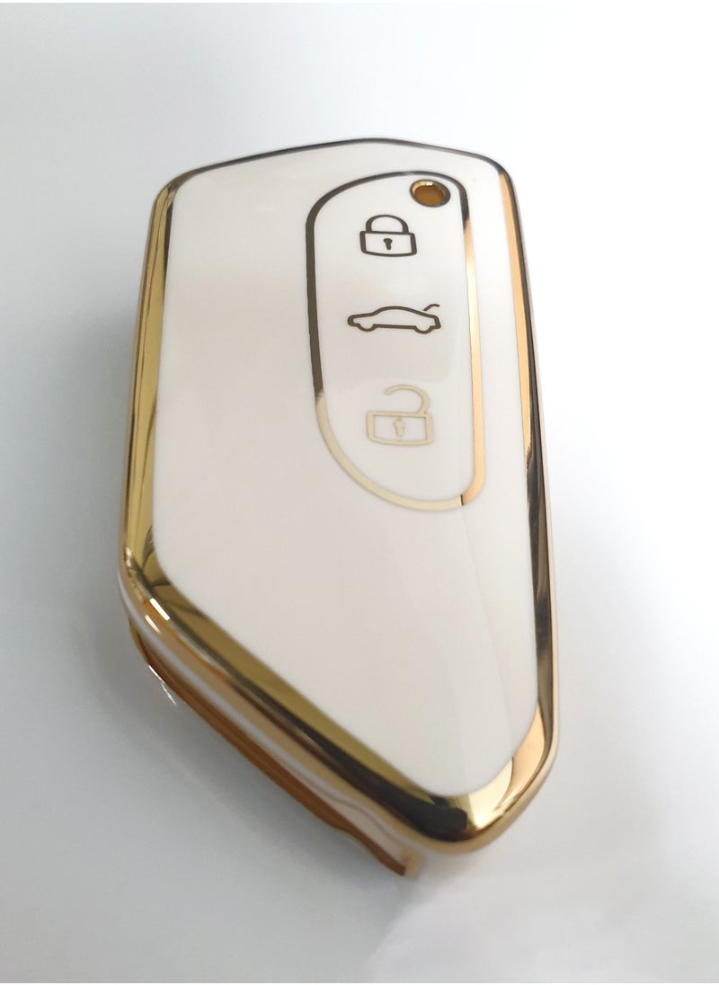 Service Zone Smart Remote Key Case 3 Buttons For Volkswagen  - Image 3