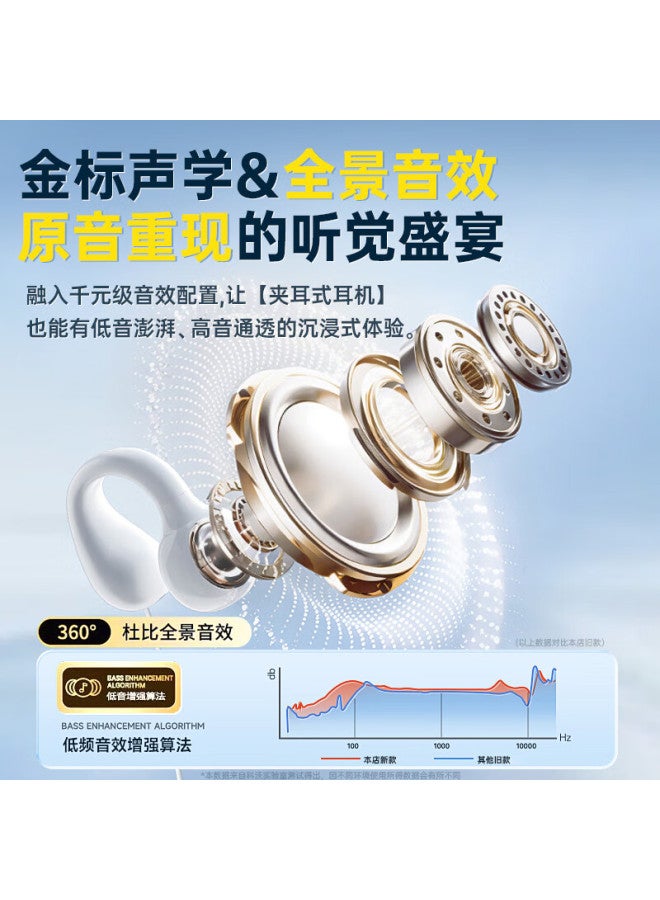 Kovol Wired Earhook Bone Conduction Headphones Non-in-ear Hanging Ear Style For Sports Running Long Wear Without Pain Headset For Computer Mobile Phone Notebook Earphone Type-c Interface - Image 2