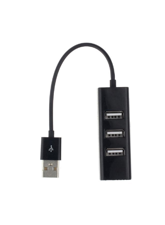 Small Plug Usb Hub Usb Splitter Mini Four Usb Hub-Number Of Interfaces:OPP Bag In Black  - Image 2
