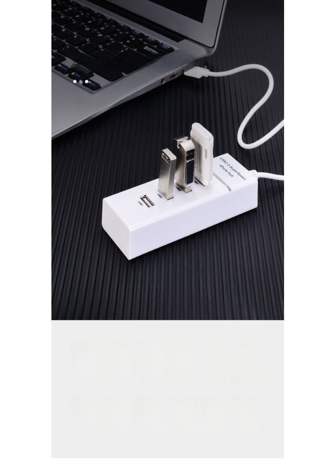 Small Plug Usb Hub Usb Splitter Mini Four Usb Hub-Number Of Interfaces:OPP Bag In Black  - Image 5
