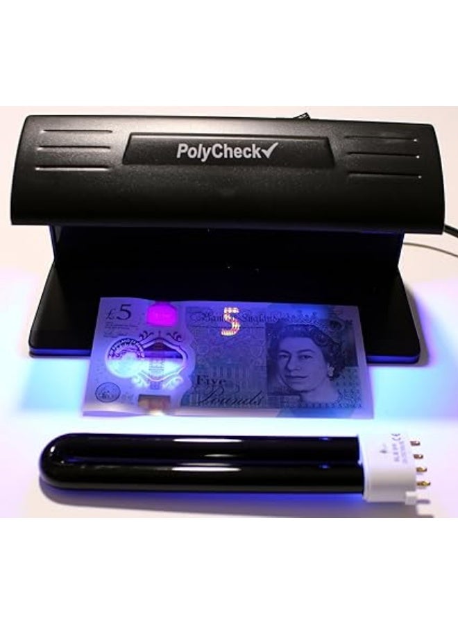 كاشف الاوراق المزورة بالاشعة فوق البنفسجية 2 في 1 من بوليشيك مع لمبة دورا بديلة - Image 3