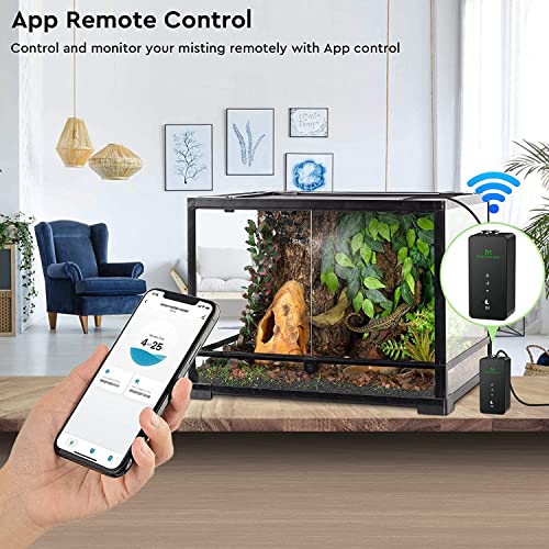 Moistenland WiFi Enabled Reptile Mister for Terrariums, Reptile Misting System for Snake Ball Python Tortoise Lizard Aquarium with 2 Adjustable Misting Nozzles - Image 4