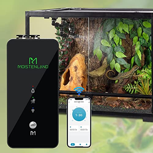 Moistenland WiFi Enabled Reptile Mister for Terrariums, Reptile Misting System for Snake Ball Python Tortoise Lizard Aquarium with 2 Adjustable Misting Nozzles - Image 1