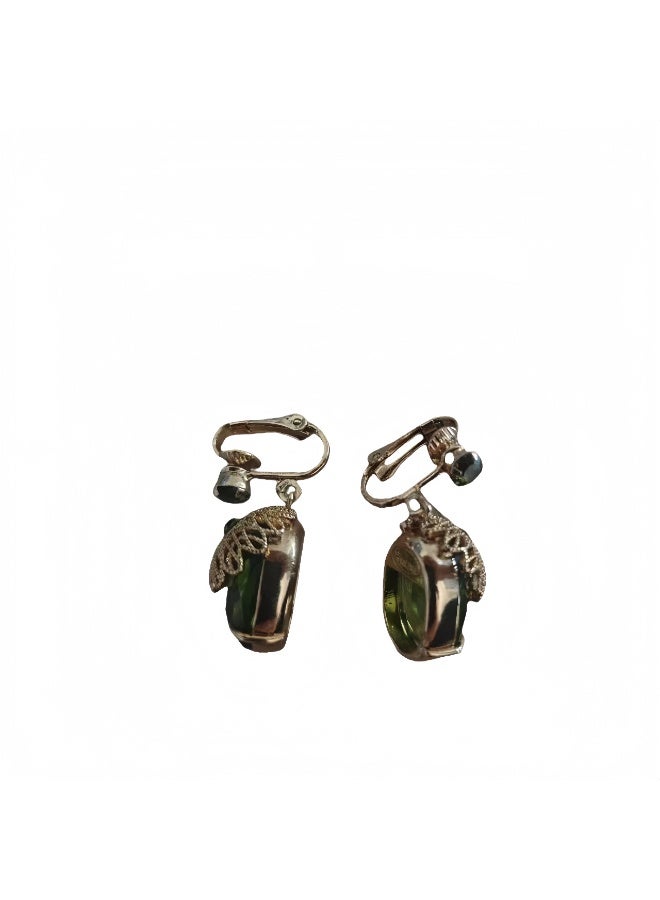 LumiArk Vintage - Style Acorn Clip - On Earrings with Ornate Metal Detailing - Image 2