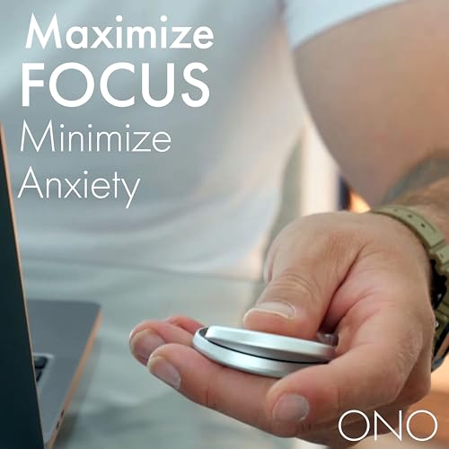 ONO Slider - Handheld Fidget Toy for Adults | Help Relieve Stress, Anxiety, Tension | Promotes Focus, Clarity | Compact, Portable Design (Grey - Aluminum) - Image 5