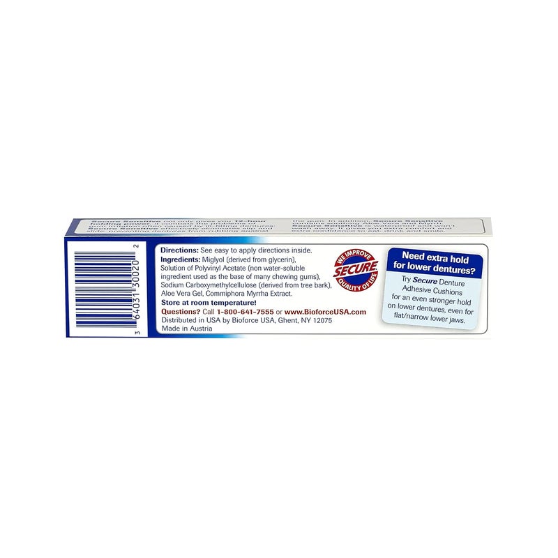 SECURE DENTURE ADHESIVE SECURE DENTURE ADHSVSENS 14 OZ by Secure - Image 2