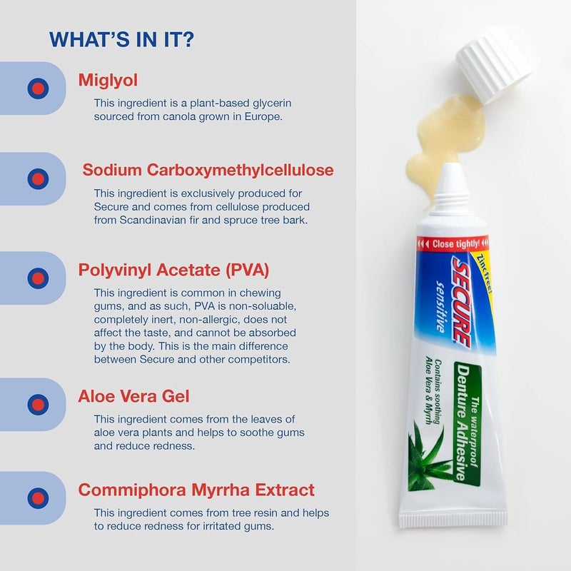 SECURE DENTURE ADHESIVE SECURE DENTURE ADHSVSENS 14 OZ by Secure - Image 5