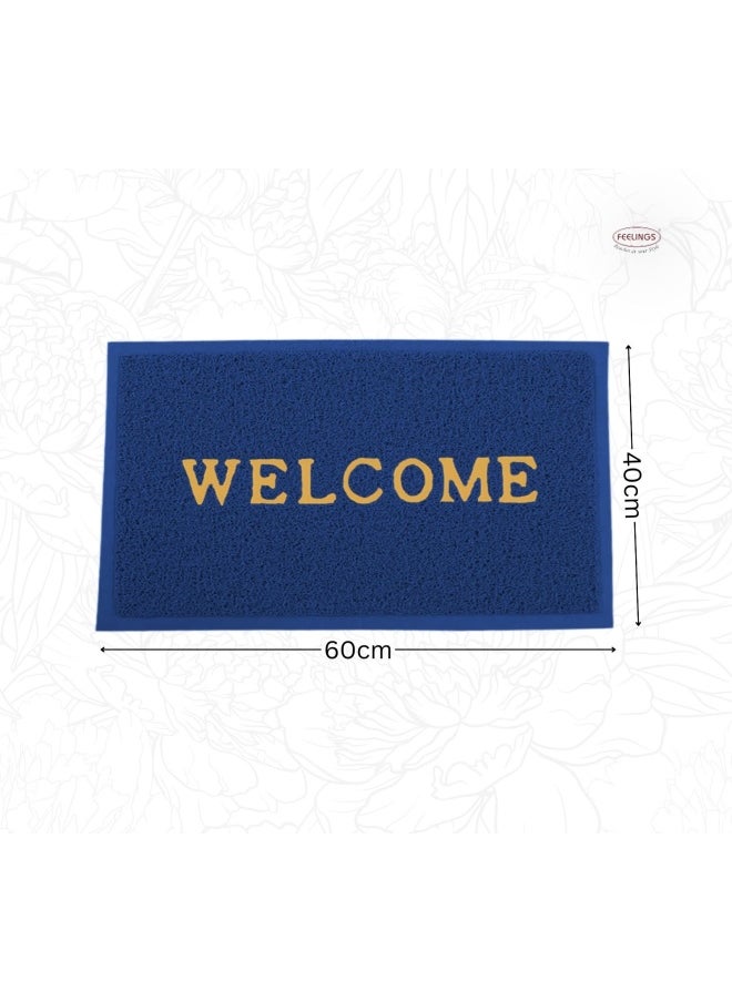 Feelings Feelings Welcome Door Mat 40 X 60 Cm Blue  - Image 2