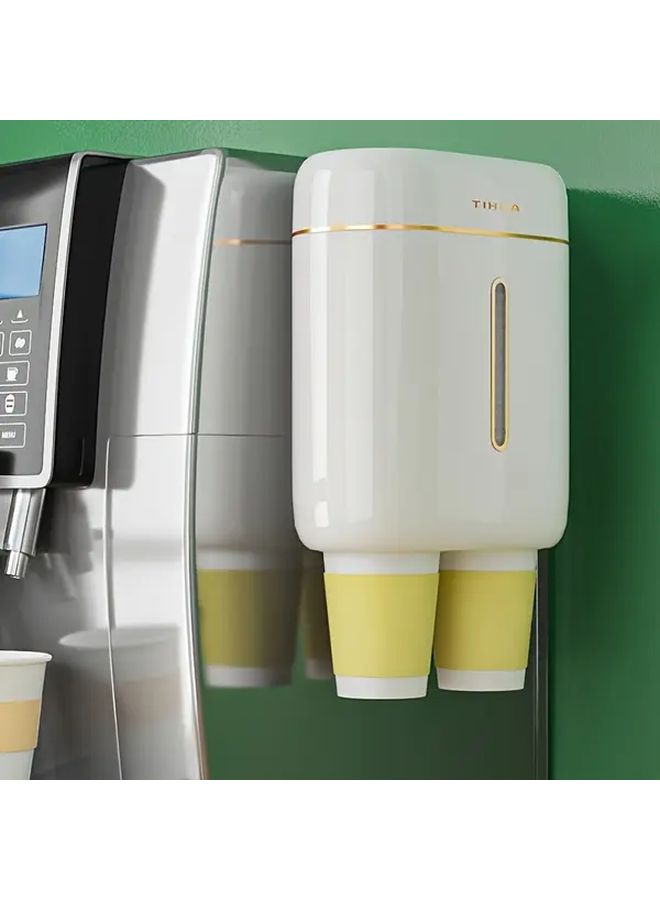 White Automatic Space Saving Cup Holder Dispenser Organizer Container - Image 5