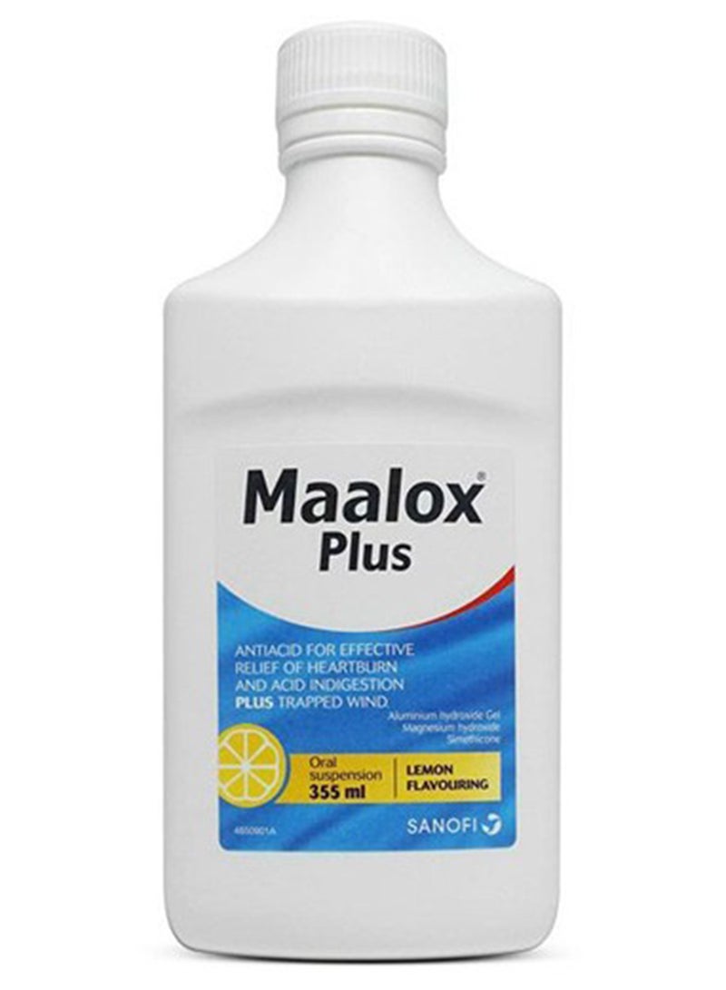 maalox plus Oral Suspension- Lemon 355Ml