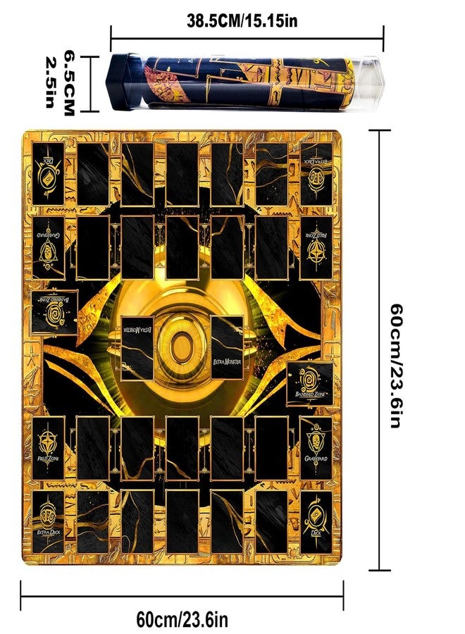 sabermaster Card Rubber Mat - 2 Player, Square playmat for Gamer 60x60cm/23.6x23.6inch with playmat Tube - Image 2