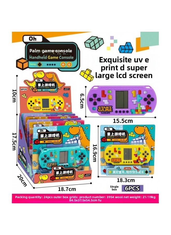 Generic - Tetris Game Machine Nostalgic Mini Handheld Game Machine Classic Children's Educational Game Machine Wholesale-Model:2681 HD Color Screen Game Machine (80pcs/box) - Image 1