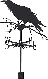 SUPERDANT SUPERDANT Weathervane Crow Ornament Wind Vane Weathercock Metal Weather Vane for Garden Decor Farmhouse Decorative  - Image 1