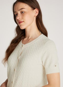 TOMMY HILFIGER Cable Knitted Cardigan  - Image 3