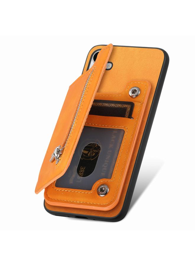 S-TOP Case For Samsung Galaxy S24+ 5G Retro MagSafe Zipper Wallet Card Bag Back Phone Case - Image 3