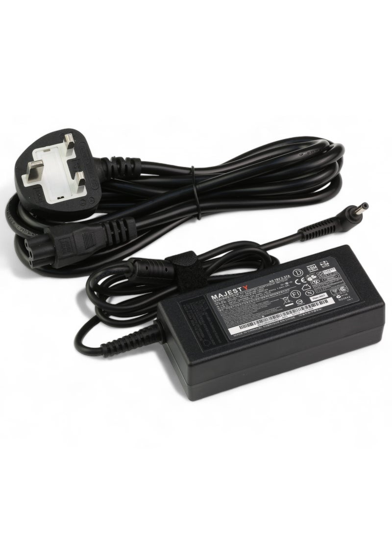 Majeste - 45W 19V 2.37A Laptop Charger Adapter Compatible with ASUS UX330 UX330U UX360 UX360C UX305 Q503UA Q504 Q504U Q504UA Q553 Q302 Q302L Q302LA Q302U S 2000 E X201 X202E X541NA - Image 1