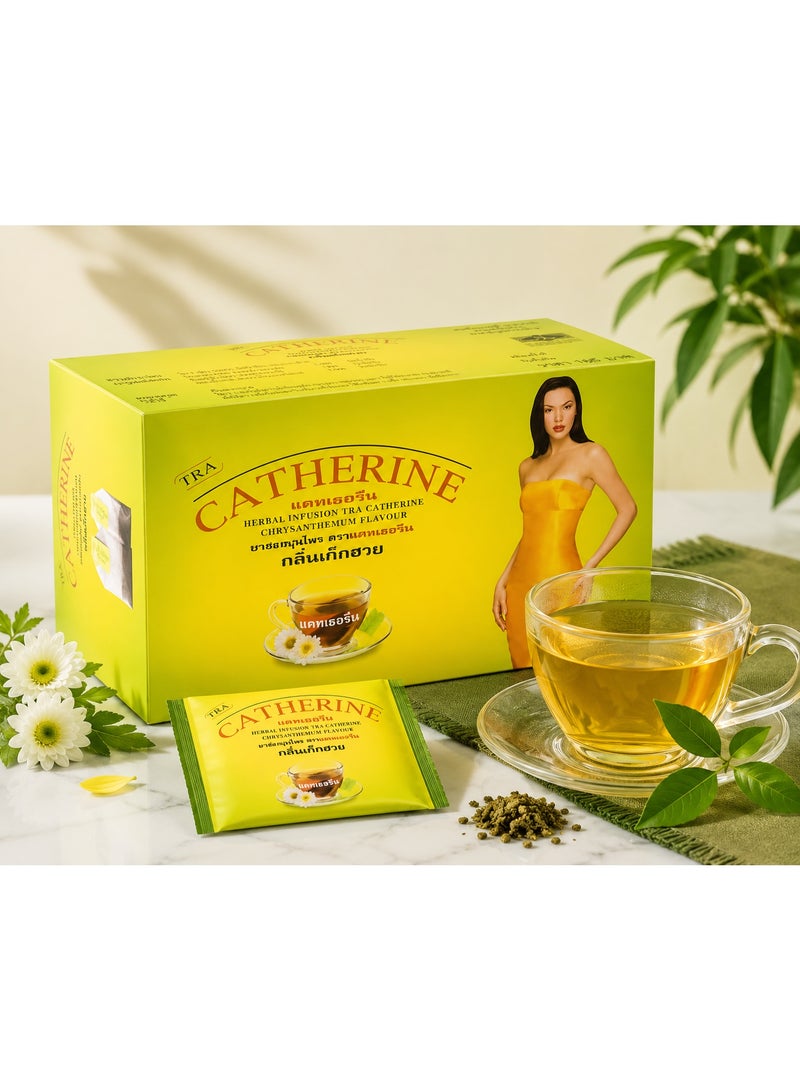 Catherine Herbal Infusion Tea – Chrysanthemum Flavour, Herbal Tea Sachets - Image 1