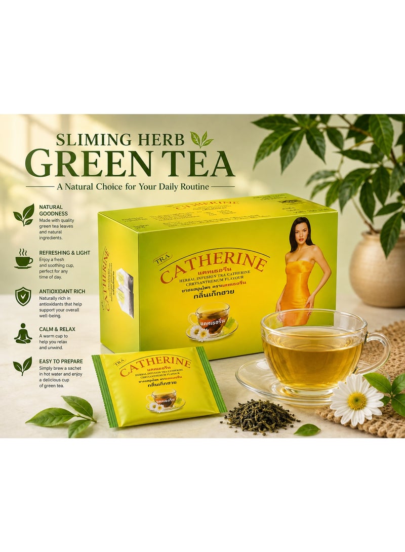 Catherine Herbal Infusion Tea – Chrysanthemum Flavour, Herbal Tea Sachets - Image 2