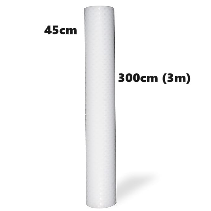 ElastPro EVA Food Grade Washable Anti Slip Mat/Sheet for Fridge, Shelf Liner, Table, Kitchen Drawer mat (Transparent Crossed Stripe, 3 Meter) - Image 2