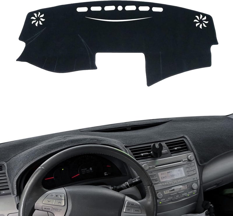 POSAID for Toyota Camry Dash Cover 2011 2010 2009 2008 2007 Dashboard Mat Cover for Toyota Camry 2011-2007, Black - Image 1