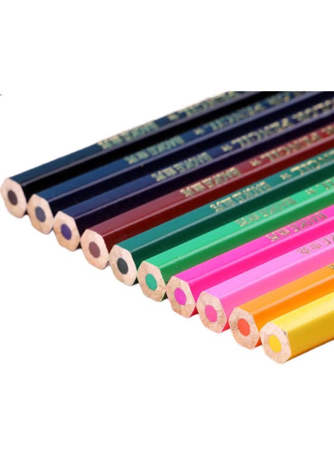 Baoke Po1012 Oil-Based Colored Pencils Hexagonal Wooden Pencils Clear Color Drawing Colored Pencils 12 Colors In Paper Tube - Image 1