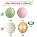 Togvu Sage Green Pink Balloon 60 Packs 12 Inch Olive Green Pink Balloon with Sand White Metallic Gold Balloons for Girls Baby Shower Birthday Jungle Safari Woodland Party Decorations - Image 4