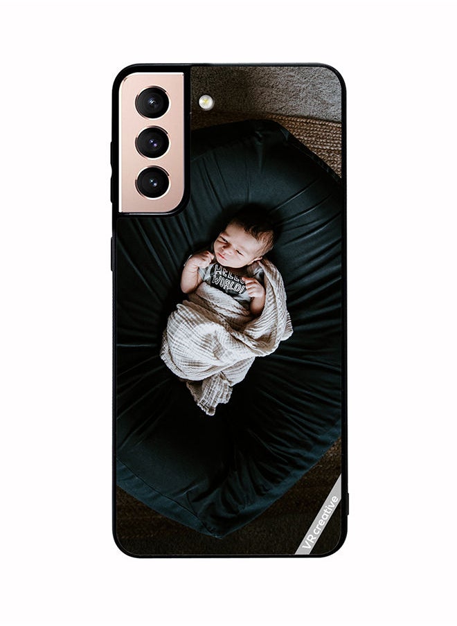 VR CREATIVE Protective Case Cover For Samsung Galaxy S21 Plus 5G Baby Nap Design Multicolour  - Image 1