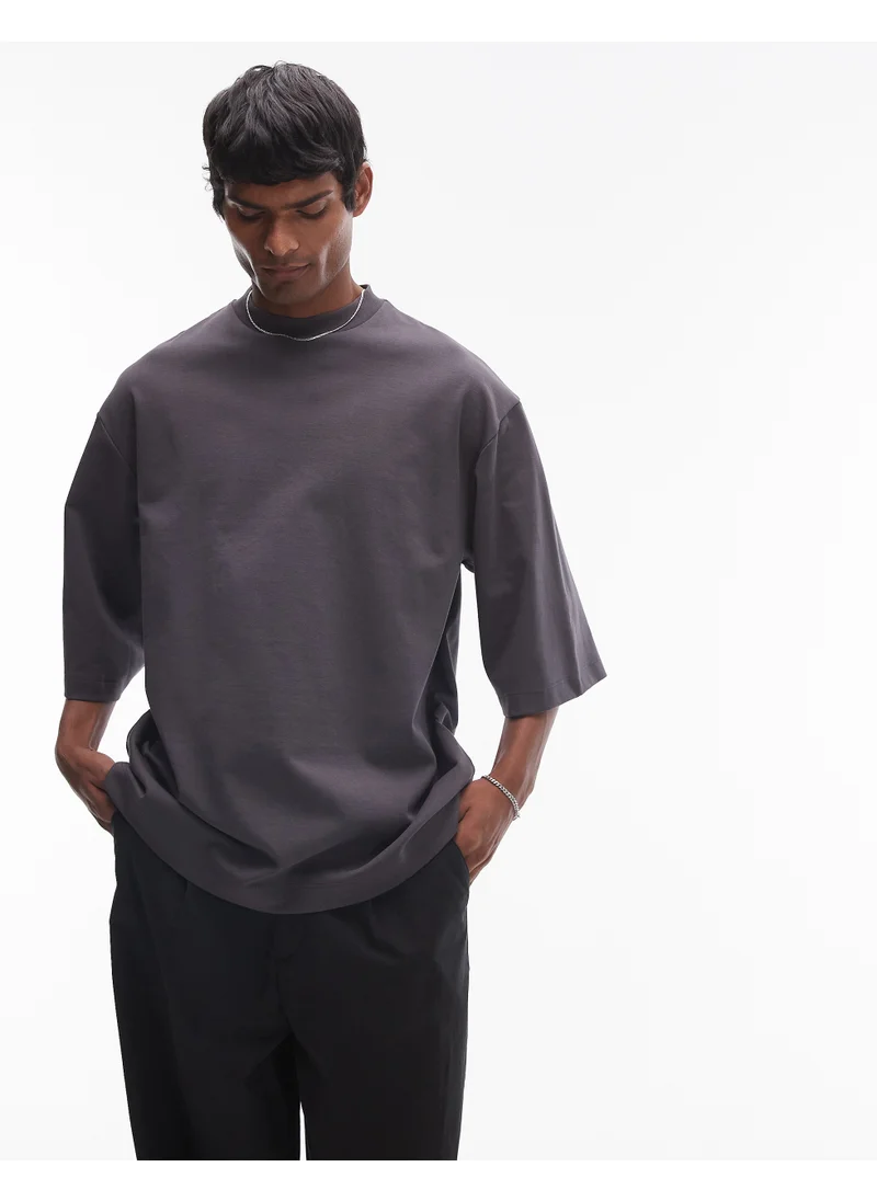 TOPMAN Premium Heavyweight Oversized Fit Mid Sleev