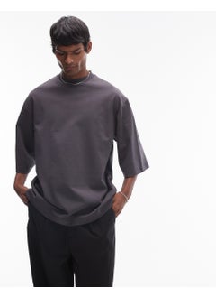 TOPMAN Premium Heavyweight Oversized Fit Mid Sleev  - Image 1