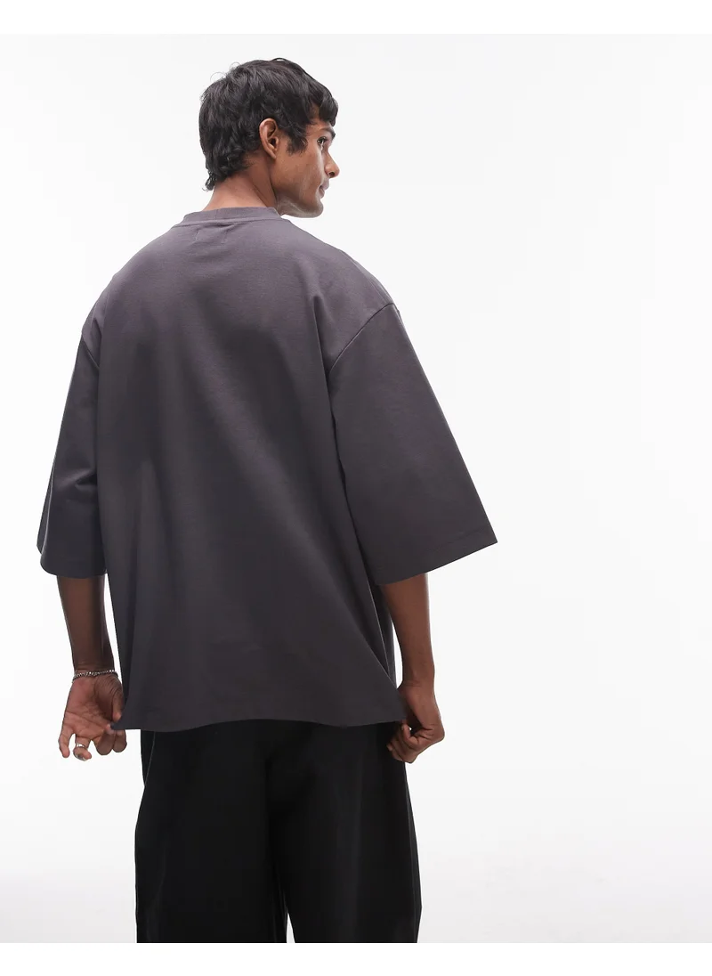 TOPMAN Premium Heavyweight Oversized Fit Mid Sleev