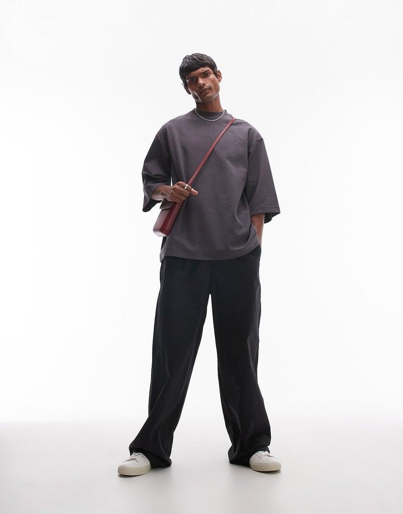 TOPMAN Premium Heavyweight Oversized Fit Mid Sleev - Image 4