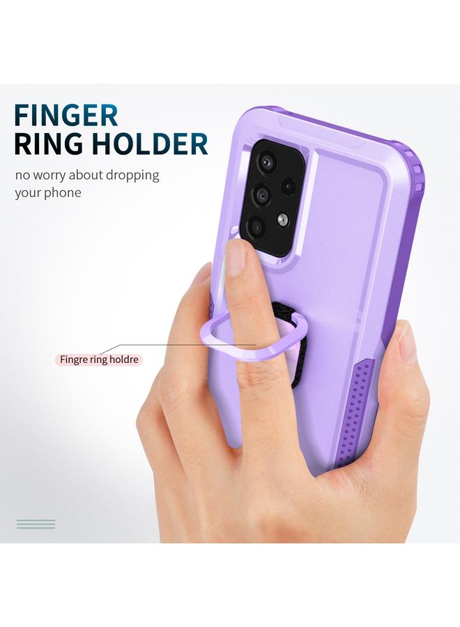 S-TOP Case For Samsung Galaxy A33 5G 3 in 1 Ring Holder PC + TPU Phone Case - Image 4