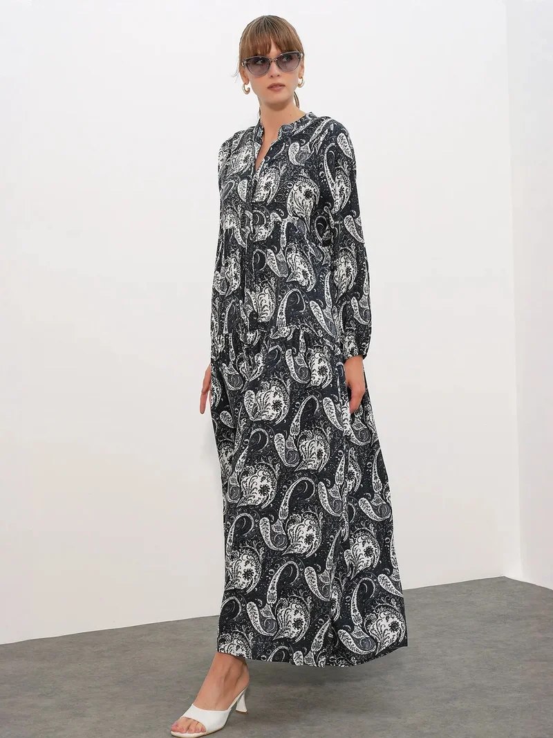 Big Dart BDART Patterned V-Neck Maxi Dress