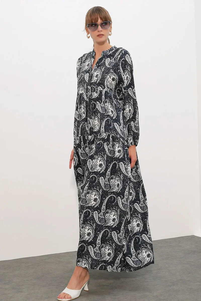 بيغ دارت BDART Patterned V-Neck Maxi Dress